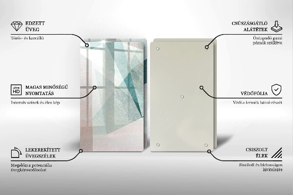 Herdabdeckung Scharfe Abstraktion