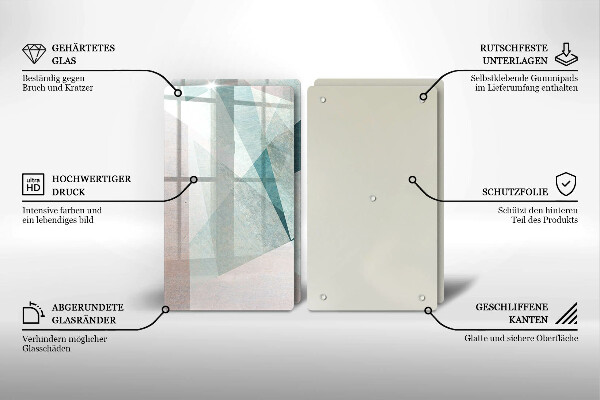 Herdabdeckung Scharfe Abstraktion