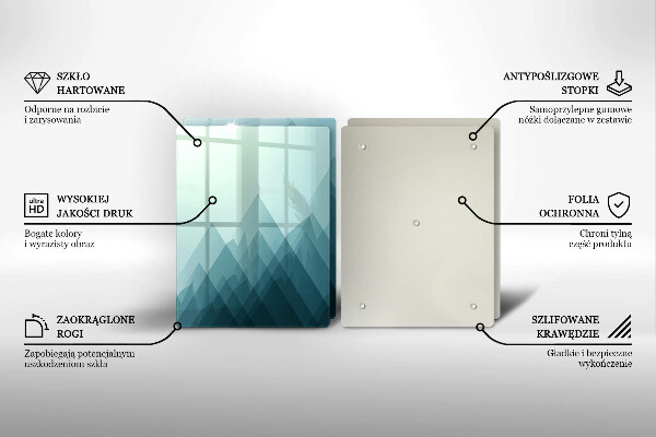 Herdabdeckung Abstrakte Berge