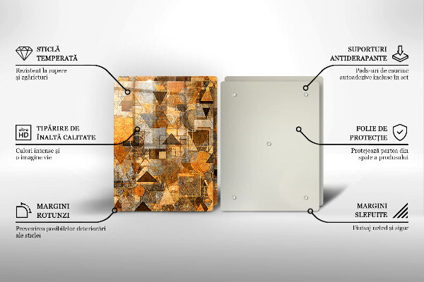 Herdabdeckung Nahtloses Muster aus geometrischen Figuren