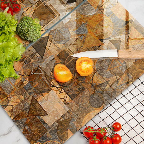 Herdabdeckung Nahtloses Muster aus geometrischen Figuren