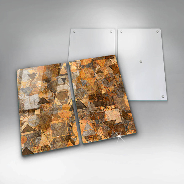 Herdabdeckung Nahtloses Muster aus geometrischen Figuren