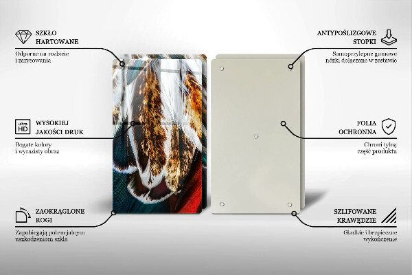 Herdabdeckung Boho-Vogelfedern