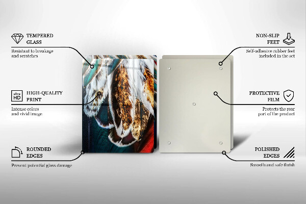 Herdabdeckung Boho-Vogelfedern