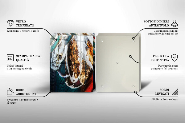 Herdabdeckung Boho-Vogelfedern