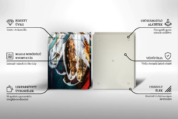 Herdabdeckung Boho-Vogelfedern