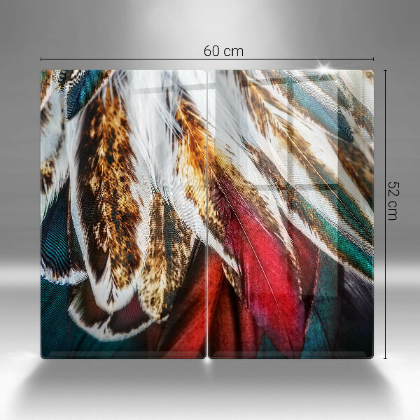 Herdabdeckung Boho-Vogelfedern