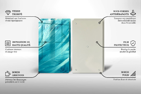 Herdabdeckung Zarte Federn