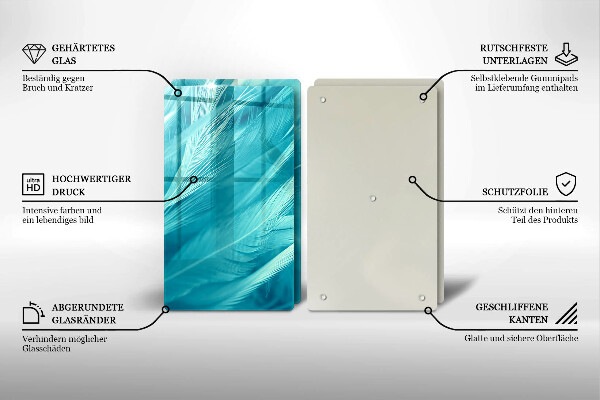 Herdabdeckung Zarte Federn