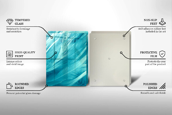 Herdabdeckung Zarte Federn