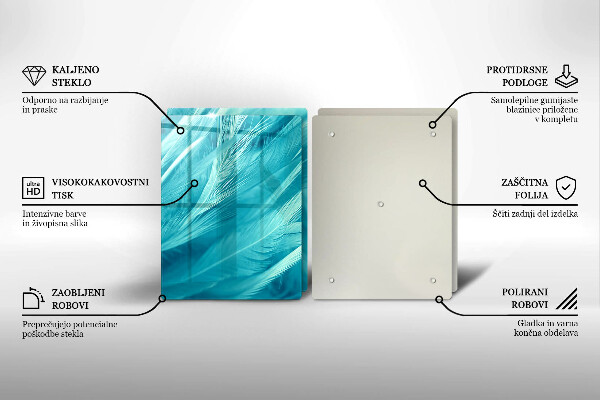Herdabdeckung Zarte Federn