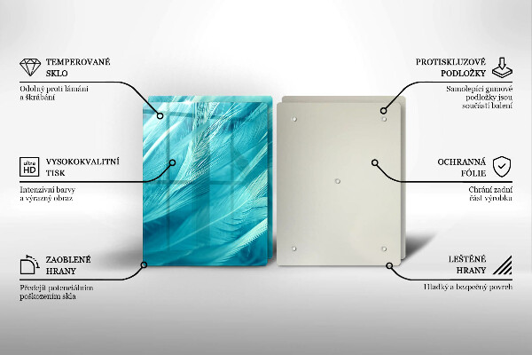 Herdabdeckung Zarte Federn