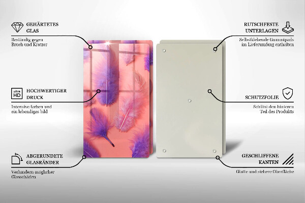 Herdabdeckung Flauschige Federn
