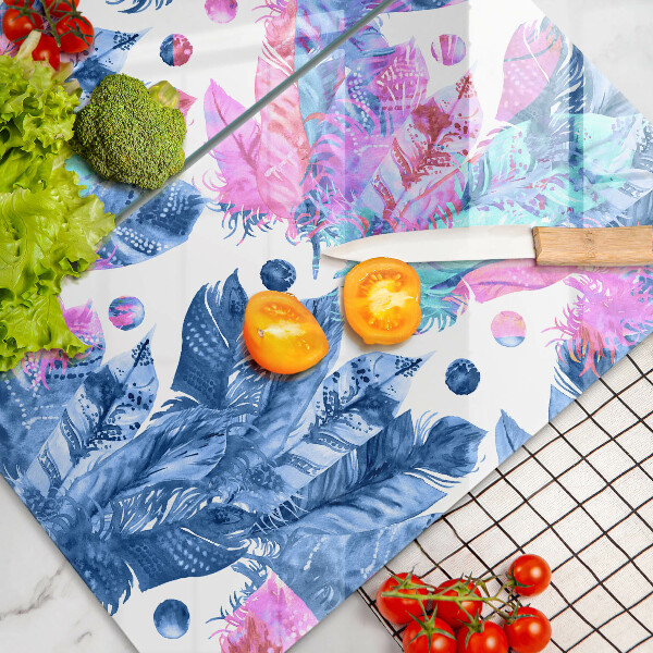 Herdabdeckung Federn-Boho-Illustration