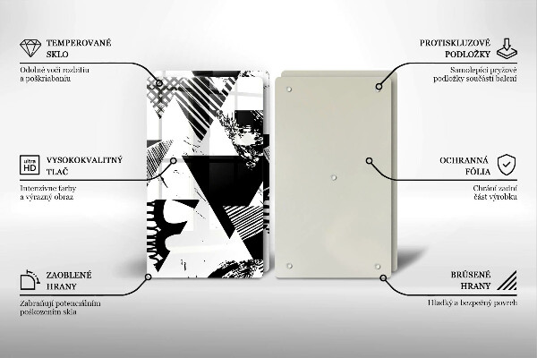 Herdabdeckung Geometrische Dreiecke