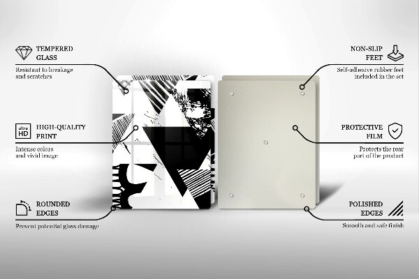 Herdabdeckung Geometrische Dreiecke