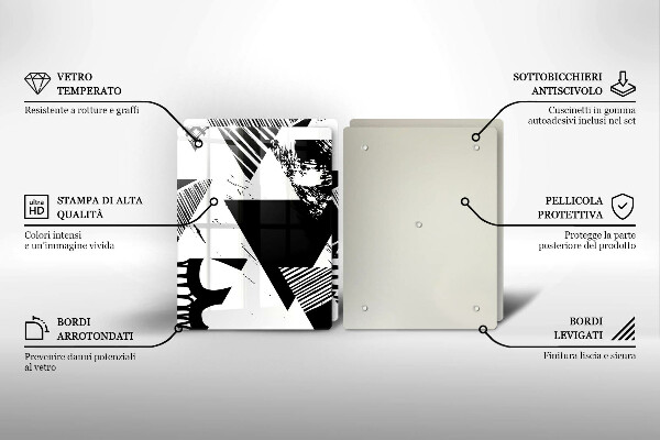 Herdabdeckung Geometrische Dreiecke