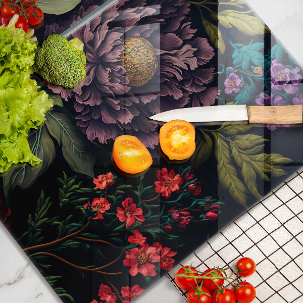 Herdabdeckung Schöne Blumen