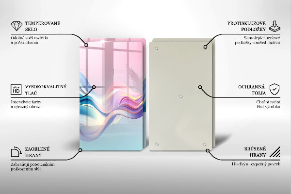 Herdabdeckung Pastellabstraktion