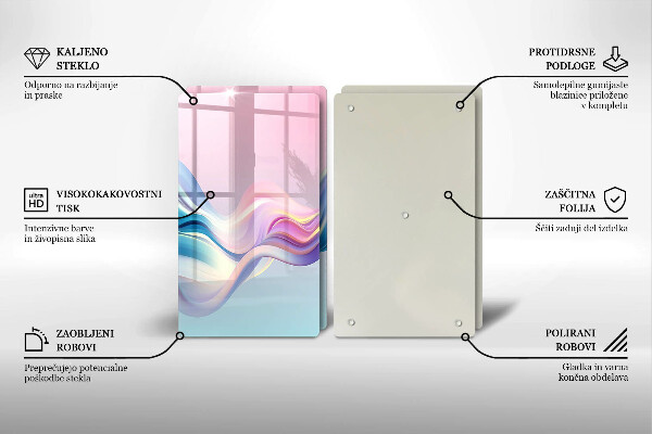 Herdabdeckung Pastellabstraktion