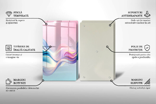 Herdabdeckung Pastellabstraktion