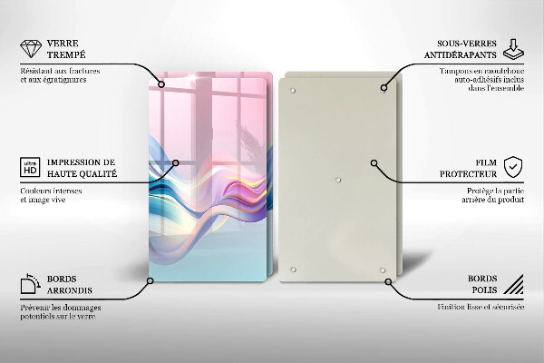 Herdabdeckung Pastellabstraktion