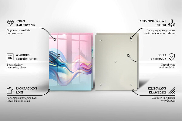 Herdabdeckung Pastellabstraktion