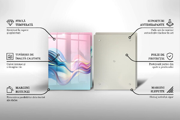 Herdabdeckung Pastellabstraktion