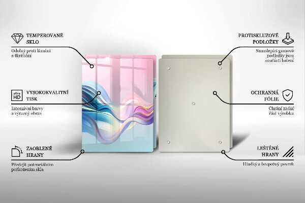 Herdabdeckung Pastellabstraktion