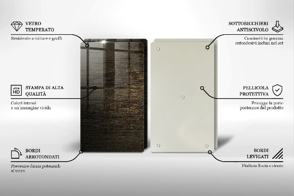 Herdabdeckung Textur der Holzrinde