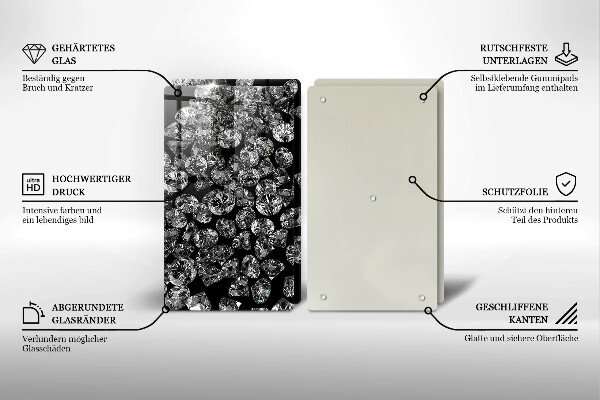 Herdabdeckung Diamanten Diamanten