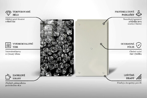 Herdabdeckung Diamanten Diamanten