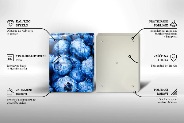 Herdabdeckung Saftige Blaubeeren