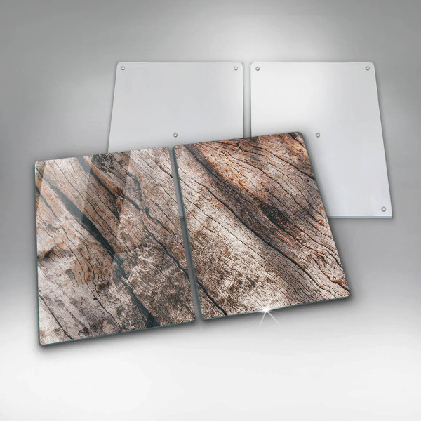 Herdabdeckung Holzstruktur