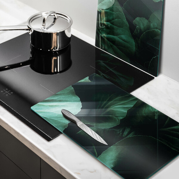 Herdabdeckung Wilde dunkle Blätter