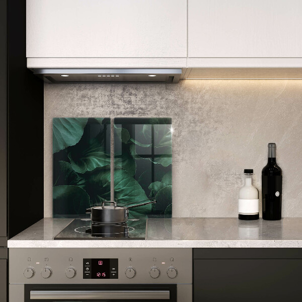 Herdabdeckung Wilde dunkle Blätter