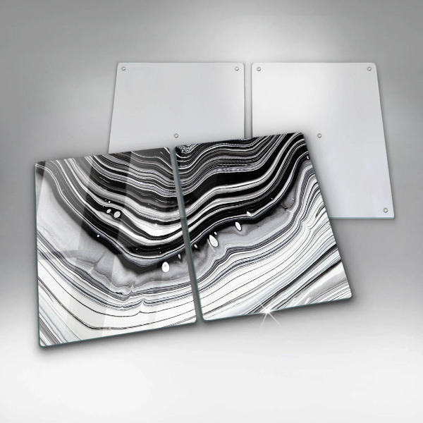 Herdabdeckung Tintenabstraktion