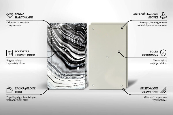 Herdabdeckung Tintenabstraktion