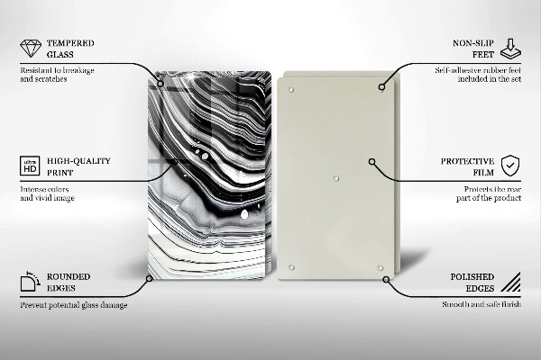 Herdabdeckung Tintenabstraktion