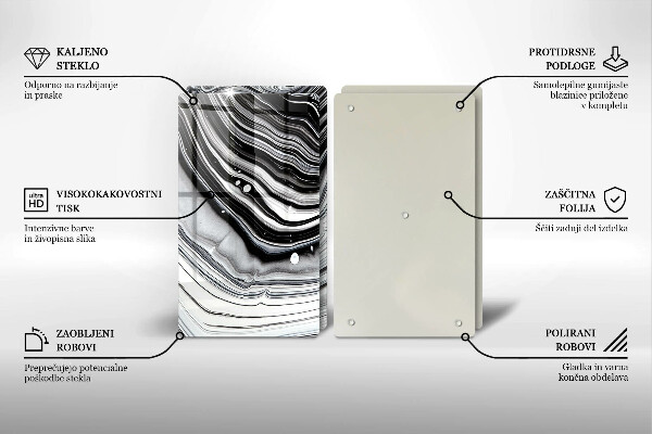 Herdabdeckung Tintenabstraktion