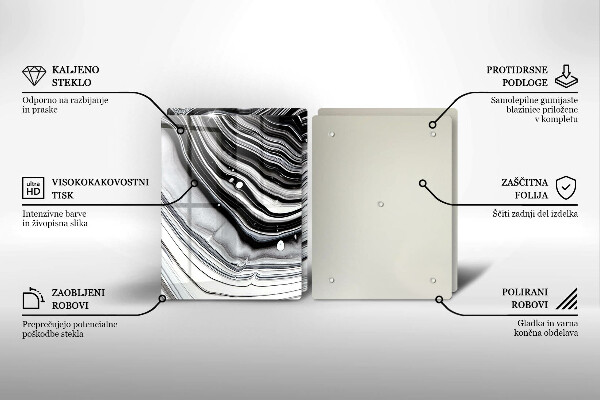 Herdabdeckung Tintenabstraktion