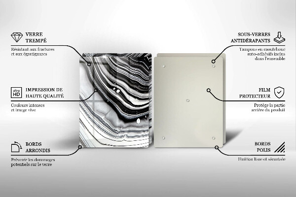 Herdabdeckung Tintenabstraktion