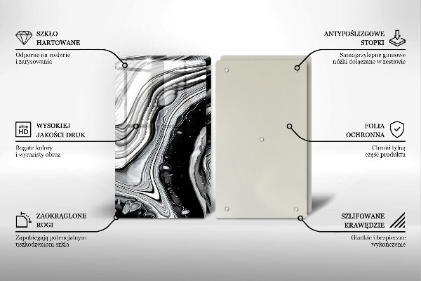 Herdabdeckung Tintenabstraktion