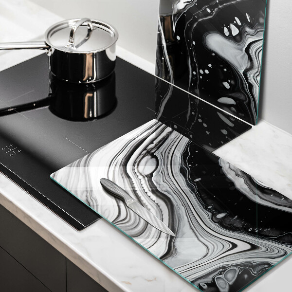 Herdabdeckung Tintenabstraktion