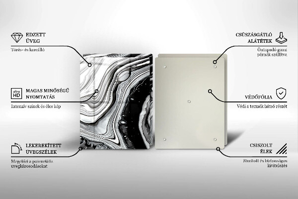Herdabdeckung Tintenabstraktion