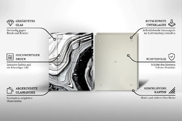 Herdabdeckung Tintenabstraktion