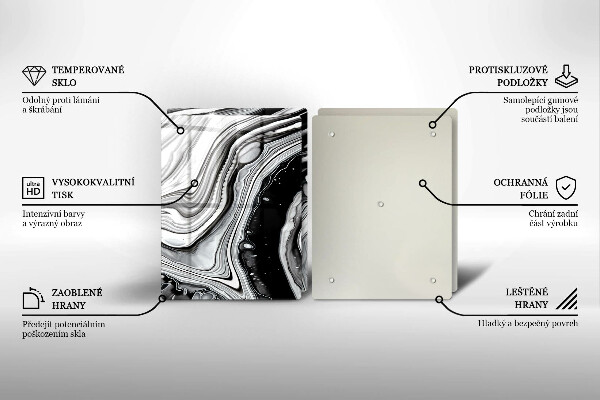 Herdabdeckung Tintenabstraktion