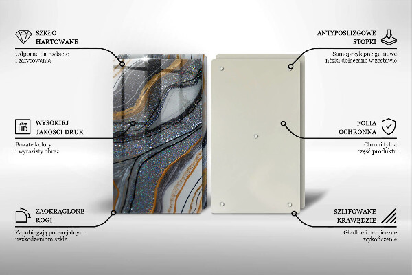 Herdabdeckung Rock mit Gold