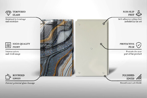 Herdabdeckung Rock mit Gold