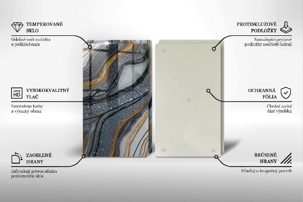 Herdabdeckung Rock mit Gold